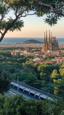 Barcelona city view